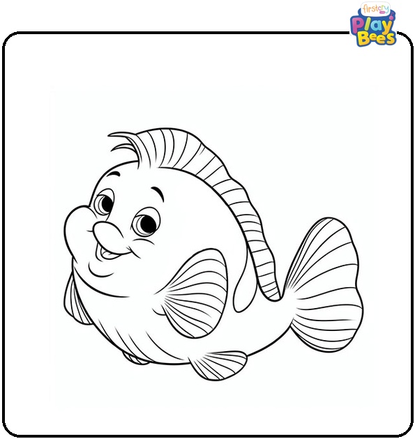 Flounder Coloring Page