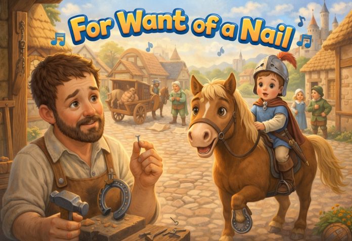 For Want of a Nail Nursery Rhyme With Lyrics