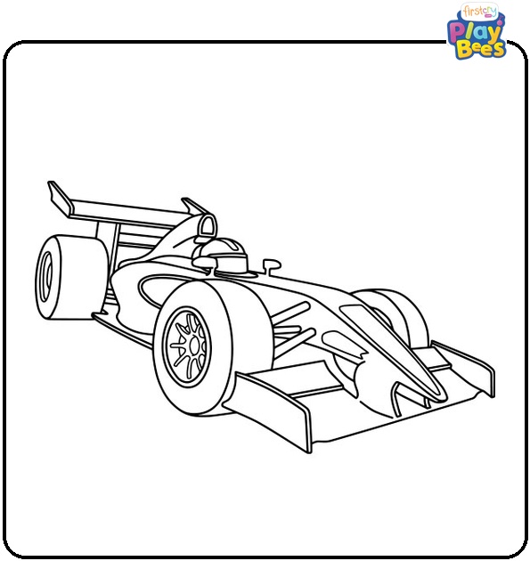 Formula 1 Coloring Page