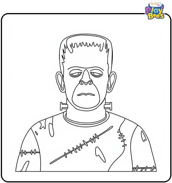 Frankenstein Monster Coloring Page