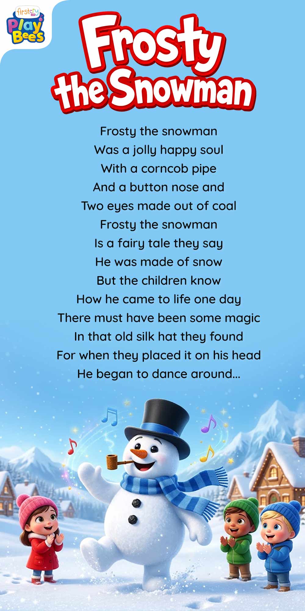 Frosty the Snowman Song Lyrics