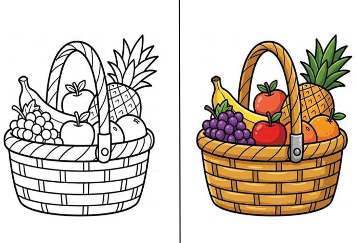 Fruit Coloring Pages – Free Printable Sheets & Pictures