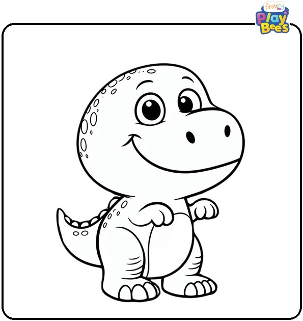 Funny Tyrannosaurus Coloring Page