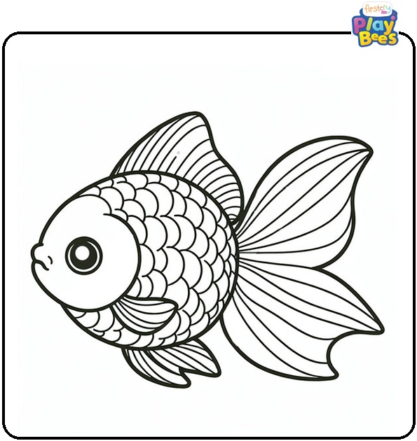 Goldfish Coloring Page Goldfish Coloring Page