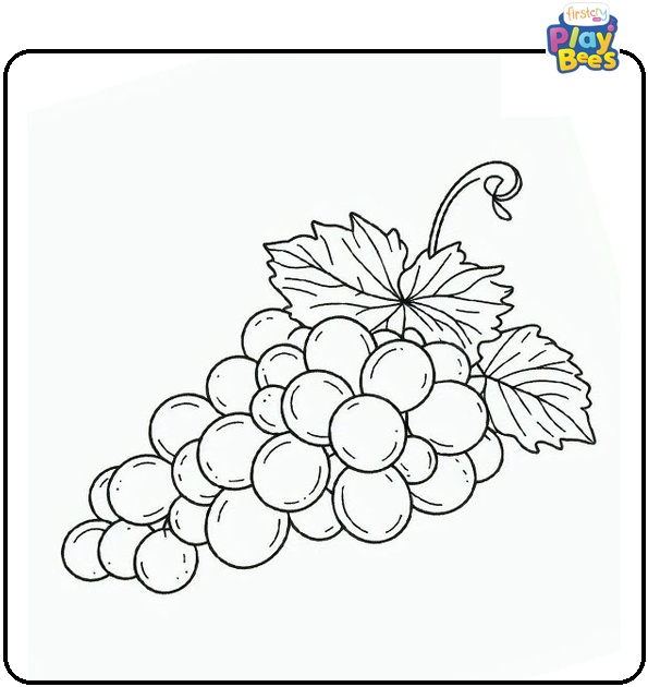 Grapes Coloring Page