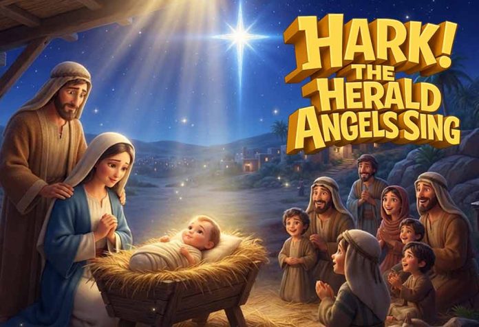 Hark! The Herald Angels Sing Nursery Rhyme With Lyrics