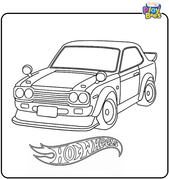 Hot Wheels Car Coloring Page