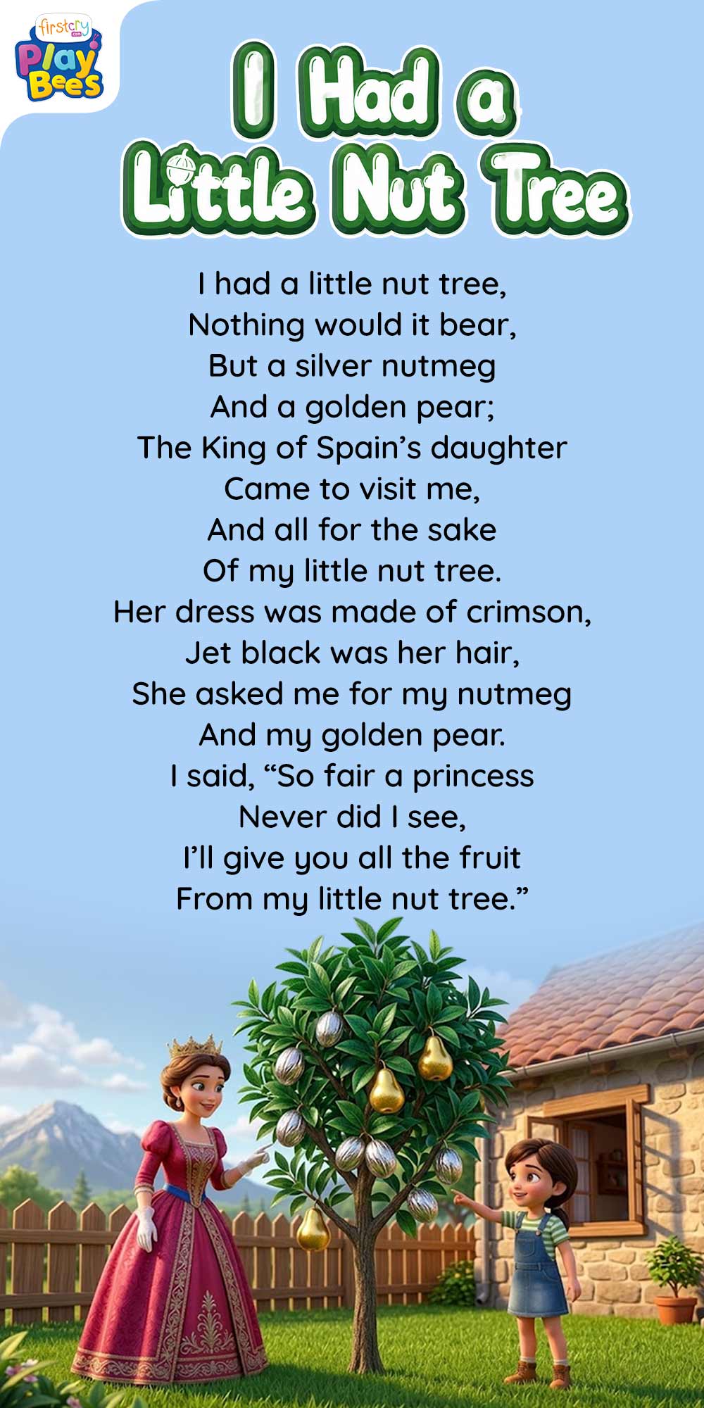 I Had a Little Nut Tree Song Lyrics