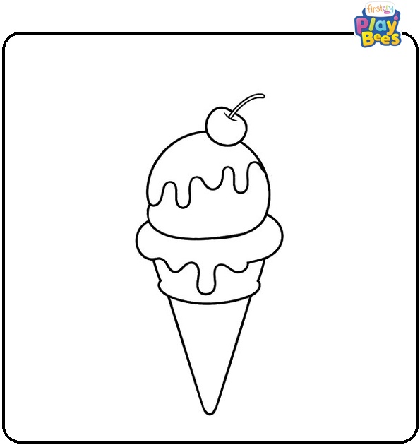 Ice Cream Coloring Page