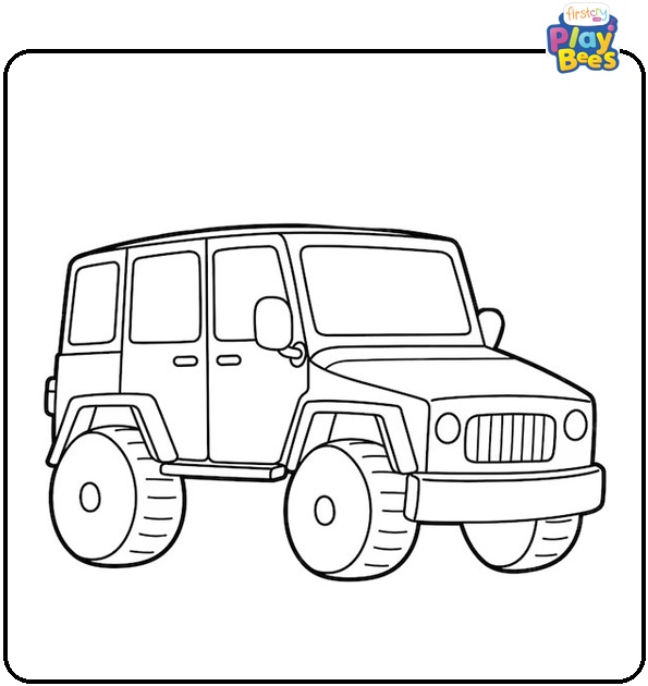 Jeep Coloring Page