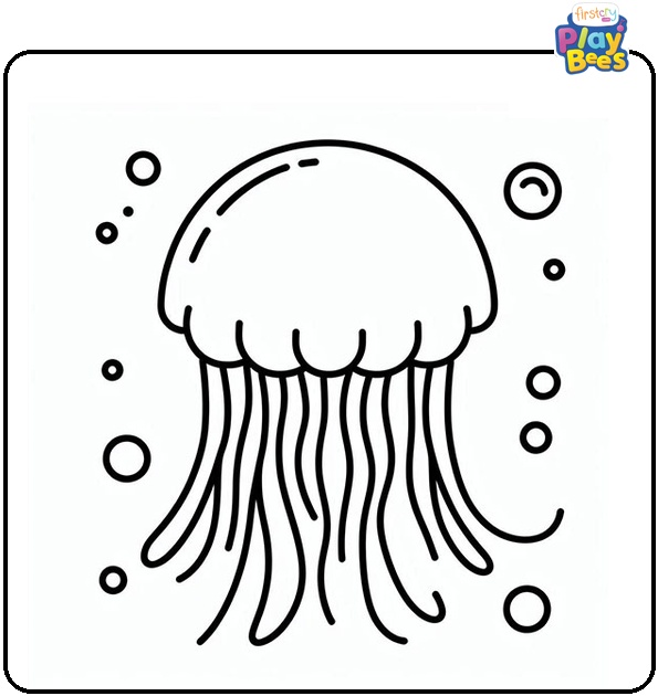 Jellyfish Coloring Page Jellyfish Coloring Page