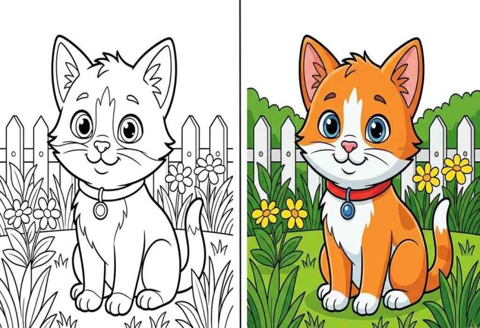 Kitten Coloring Pages – Free Printable Sheets & Pictures