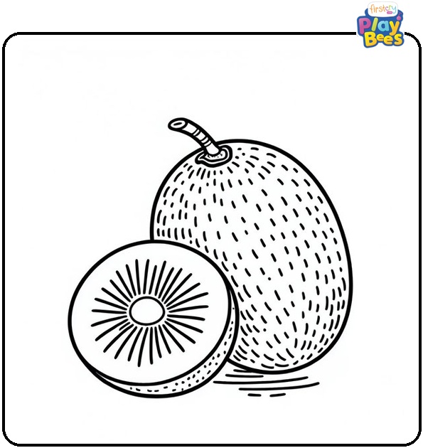 Kiwi Coloring Page