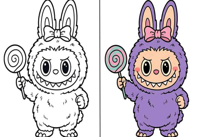 Labubu Coloring Pages – Free Printable Sheets & Pictures
