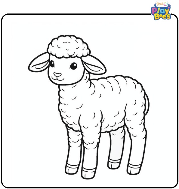Lamb Coloring Page Lamb Coloring Page