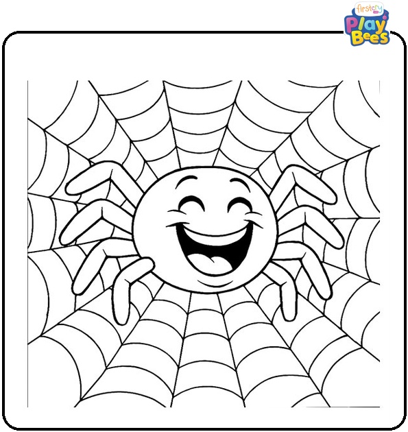 Laughing Spider Coloring Page