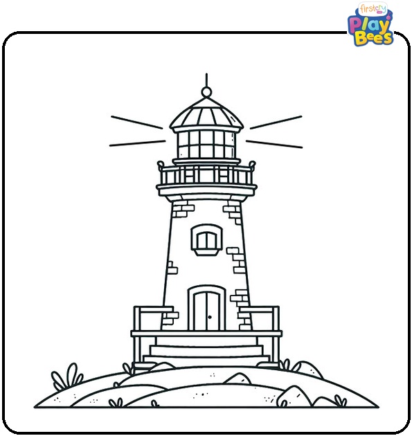 Light House Coloring Page
