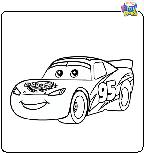 Lightning McQueen Coloring Page
