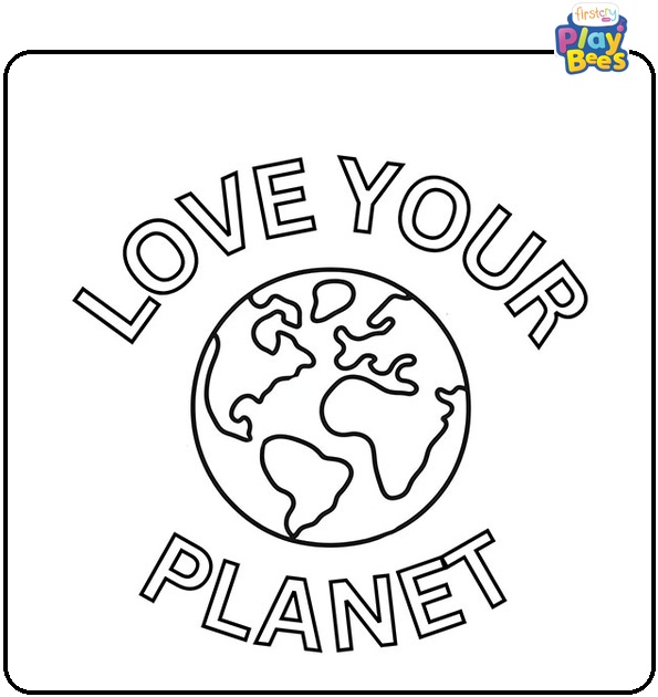 Love Your Planet” Coloring Page