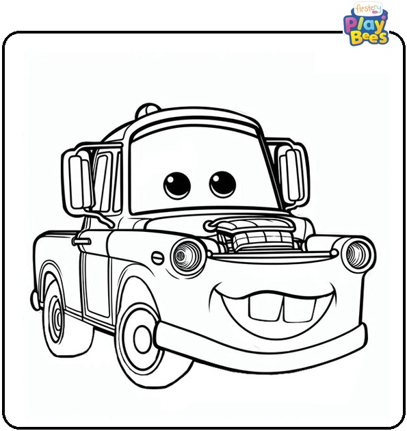 Mater Car Coloring Page