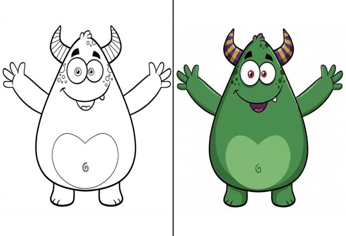 Monster Coloring Pages – Free Printable Sheets & Pictures