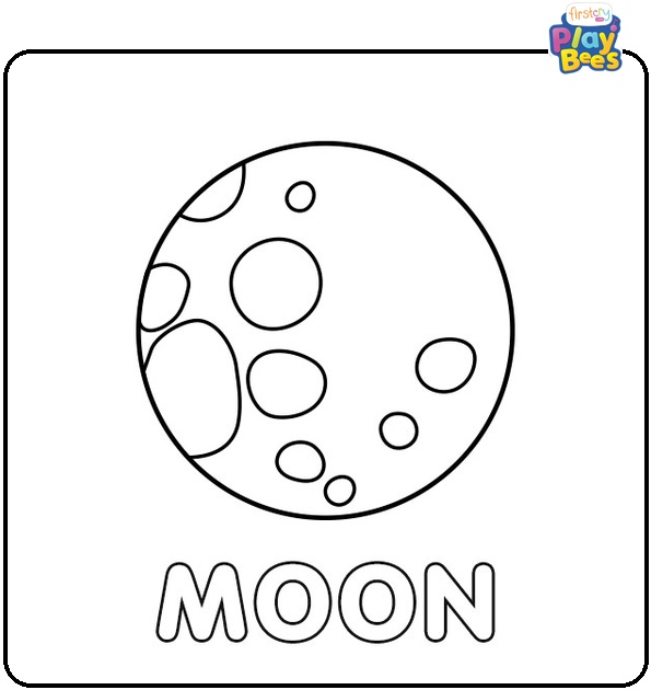 Moon Coloring Page