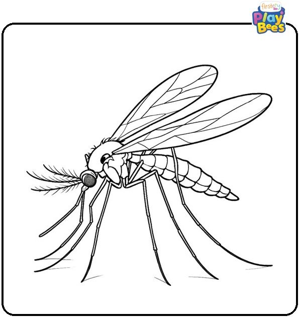 Mosquito Coloring Page Mosquito Coloring Page