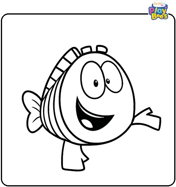 Mr Grouper from Bubble Guppies Coloring Page Mr Grouper from Bubble Guppies Coloring Page