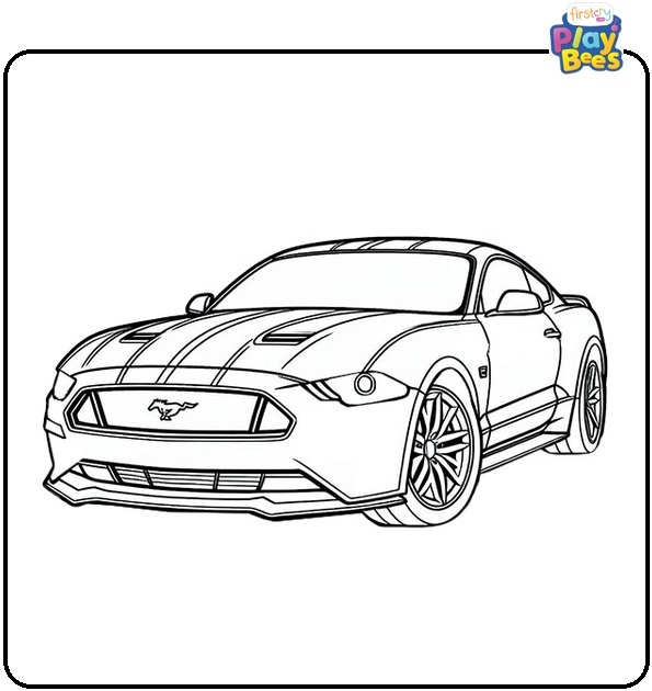 Mustang Coloring Page