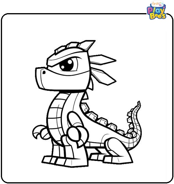 Ninjago Dragon Colouring Page