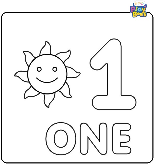 Number 1 Coloring Page