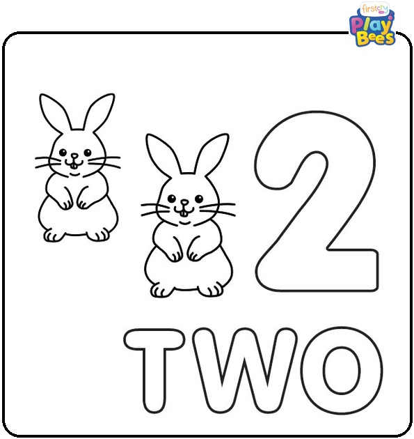 Number 2 Coloring Page