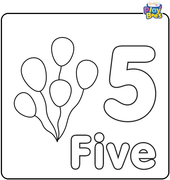 Number 5 Coloring Page