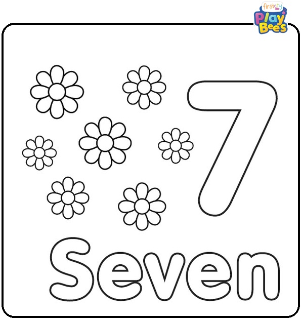 Number 7 Coloring Page
