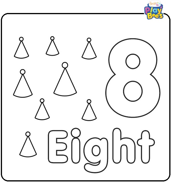 Number 8 Coloring Page