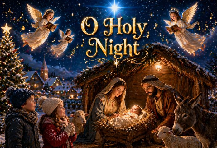 O Holy Night Nursery Rhyme With Lyrics