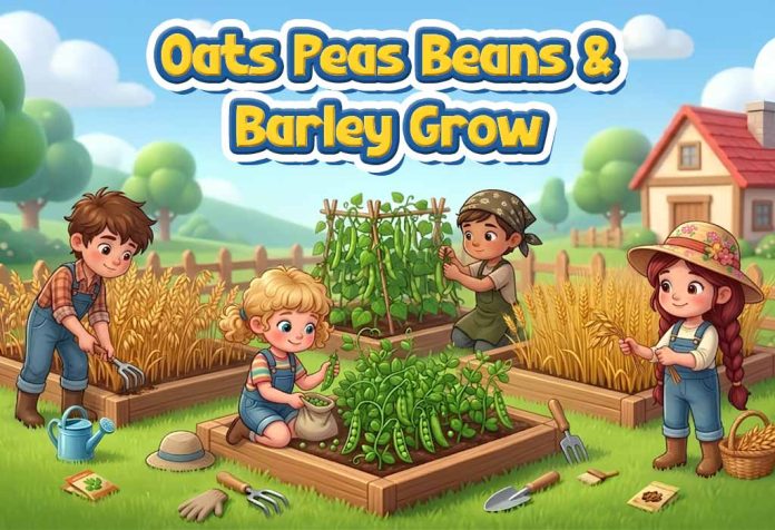 Oats Peas Beans and Barley Grow Nursery Rhyme With Lyrics