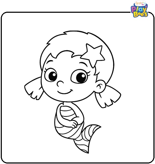 Oona Bubble Guppies Coloring Page Oona Bubble Guppies Coloring Page