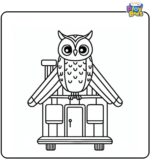 Owl House Coloring Page