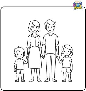 Family Coloring Pages – Free Printable Sheets & Images