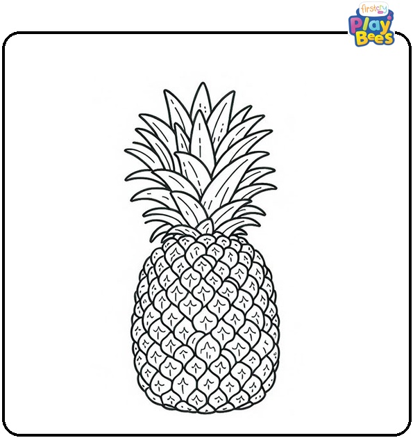 Pineapple Coloring Page