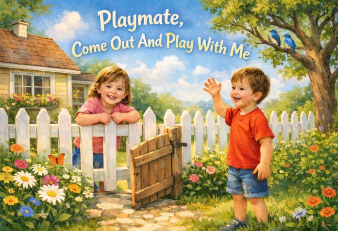 Playmate, Come Out And Play With Me Nursery Rhyme With Lyrics