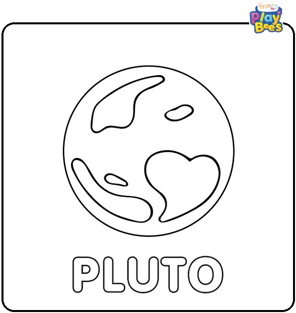 Pluto System Coloring Page