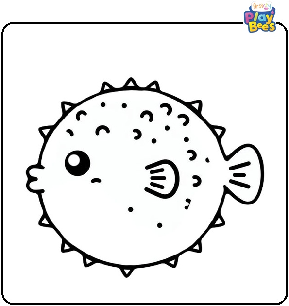 Puffer Fish Coloring Page Puffer Fish Coloring Page