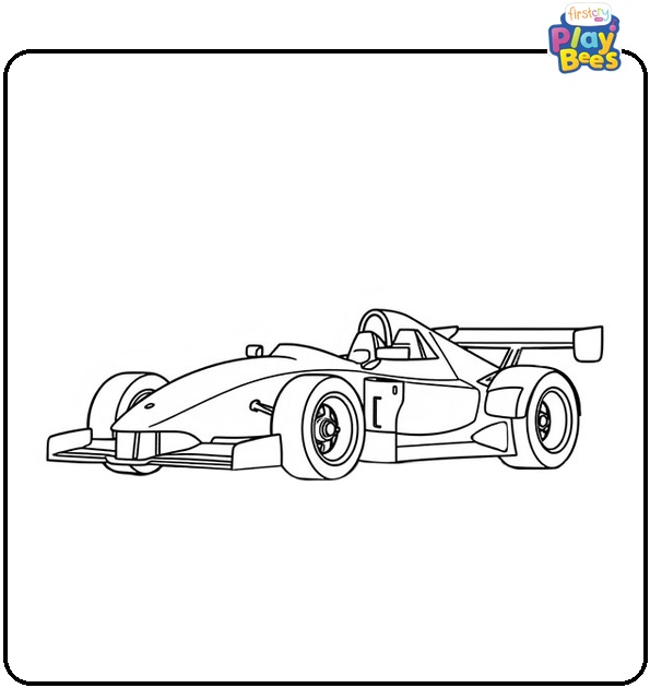 Race Car Coloring Page
