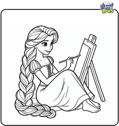 Rapunzel Coloring Pages β Free Printable Sheets & Images