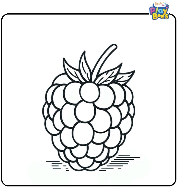Raspberry Coloring Page