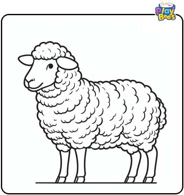 Realistic Sheep Coloring Page Realistic Sheep Coloring Page