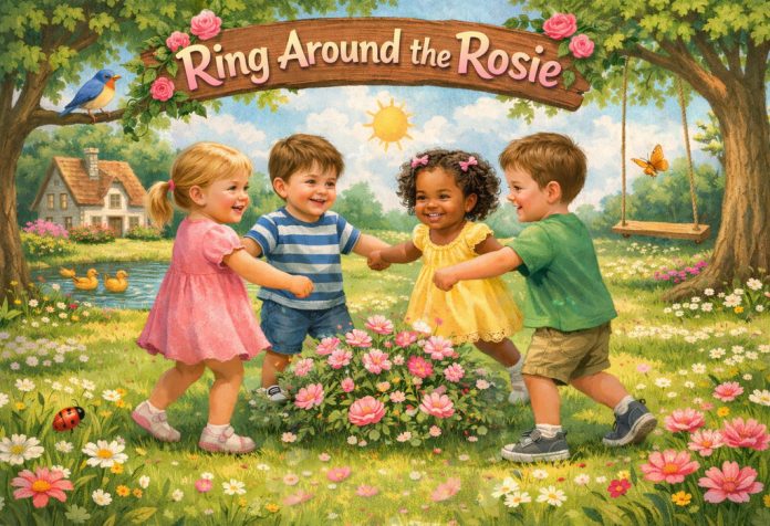 Ring Around the Rosie Nursery Rhyme With Lyrics