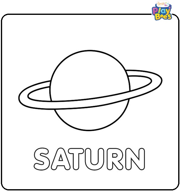 Saturn Coloring Page